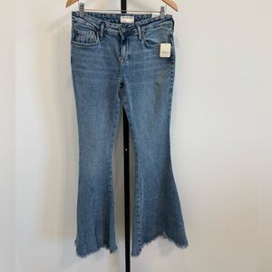 NWT Free People We The Free EMRE Flare Denim Jeans Sz 29 Boho Hippie Festival